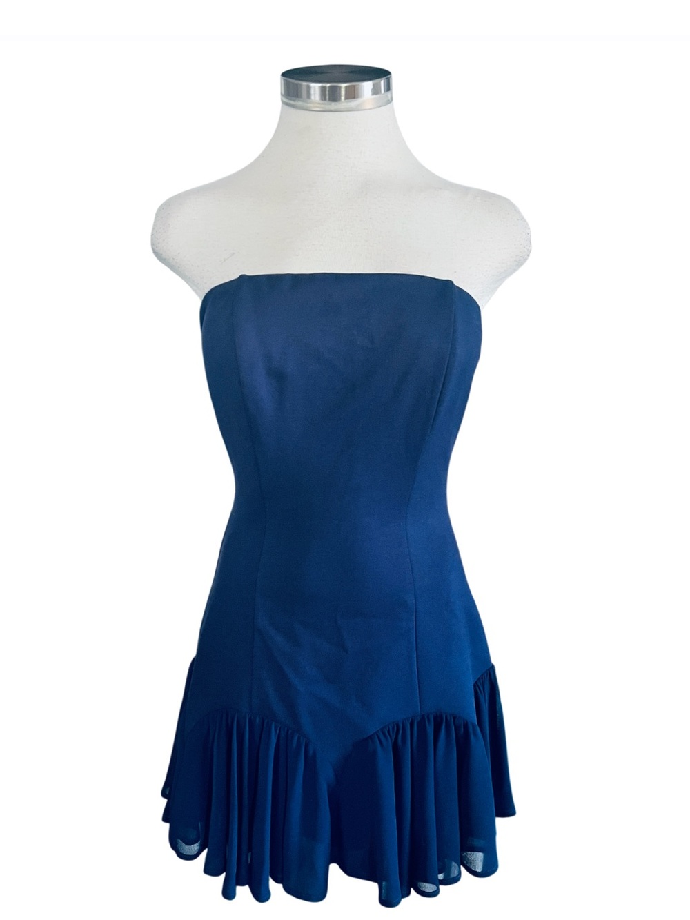 Lulus Royal Blue Strapless Mini Dress. Size Small NWOT